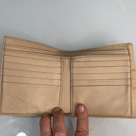Gucci GG Imprimé Leather Wallet – Beige Frida Giannini Era (c 2008–2012) + box - Picture 8 of 12